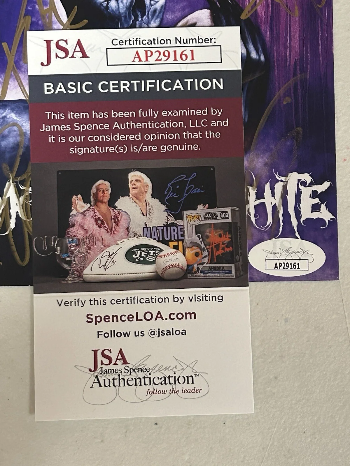 MOTIONLESS IN WHITE AUTOGRAPHED SIGNED FRAMED DISGUISE COVER JSA COA # AP29161, image 2