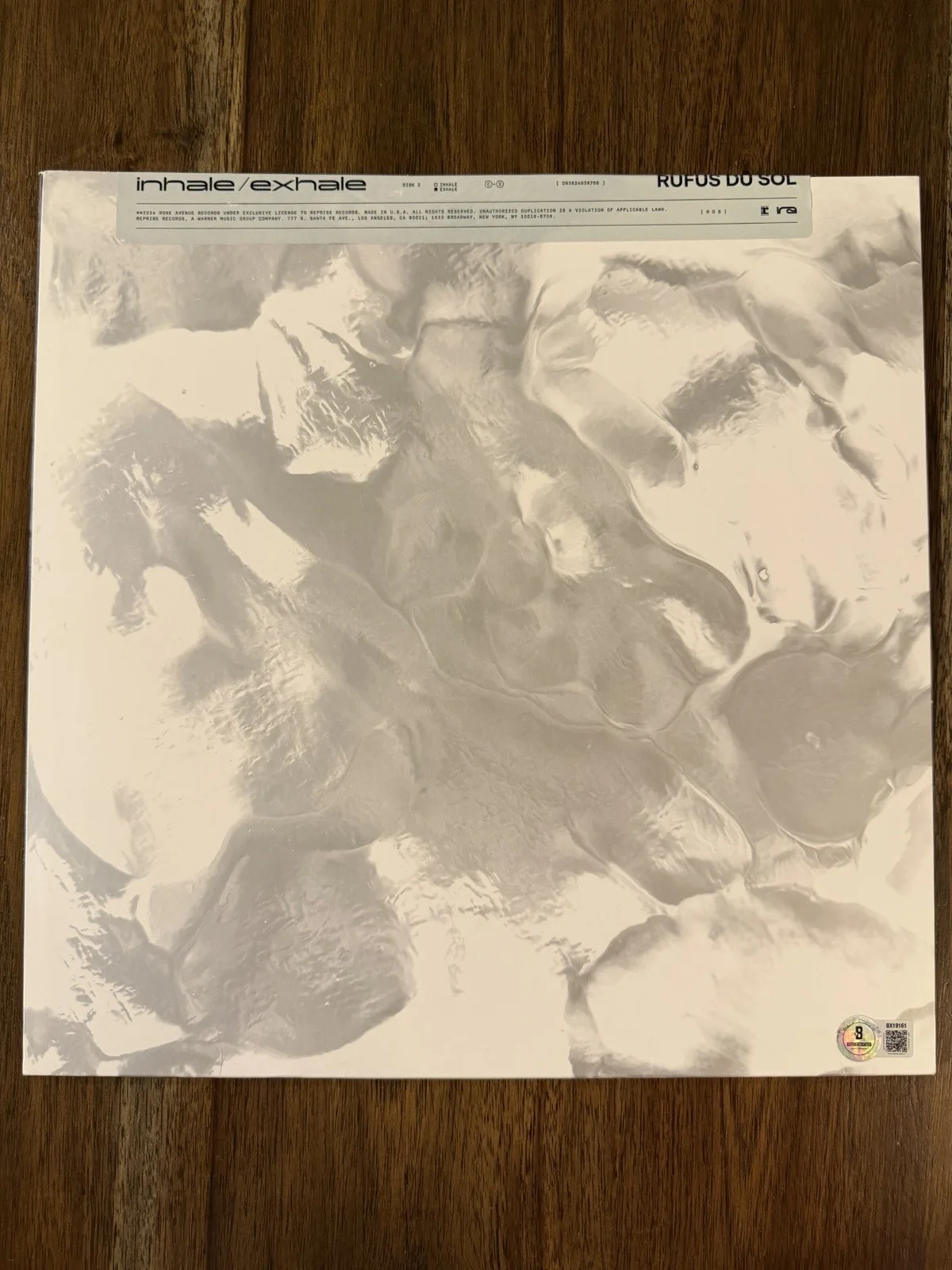 Tyrone Lindqvist ‘Rufus Du Sol’ Band Signed Vinyl Album ‘Inhale/Exhale’ Beckett, изображение 3