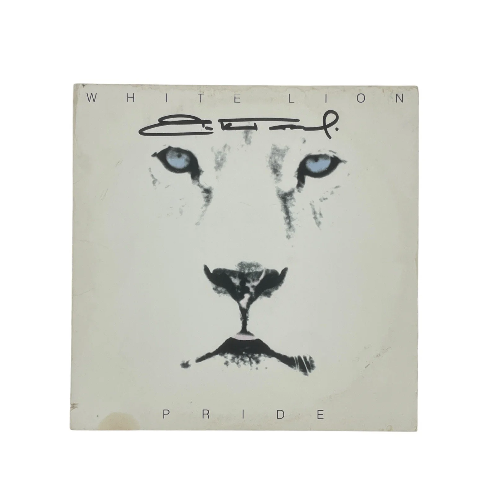 White Lion Mike Tramp Signed Pride Vintage Pressing Vinyl Record JSA Witnessed, изображение 2