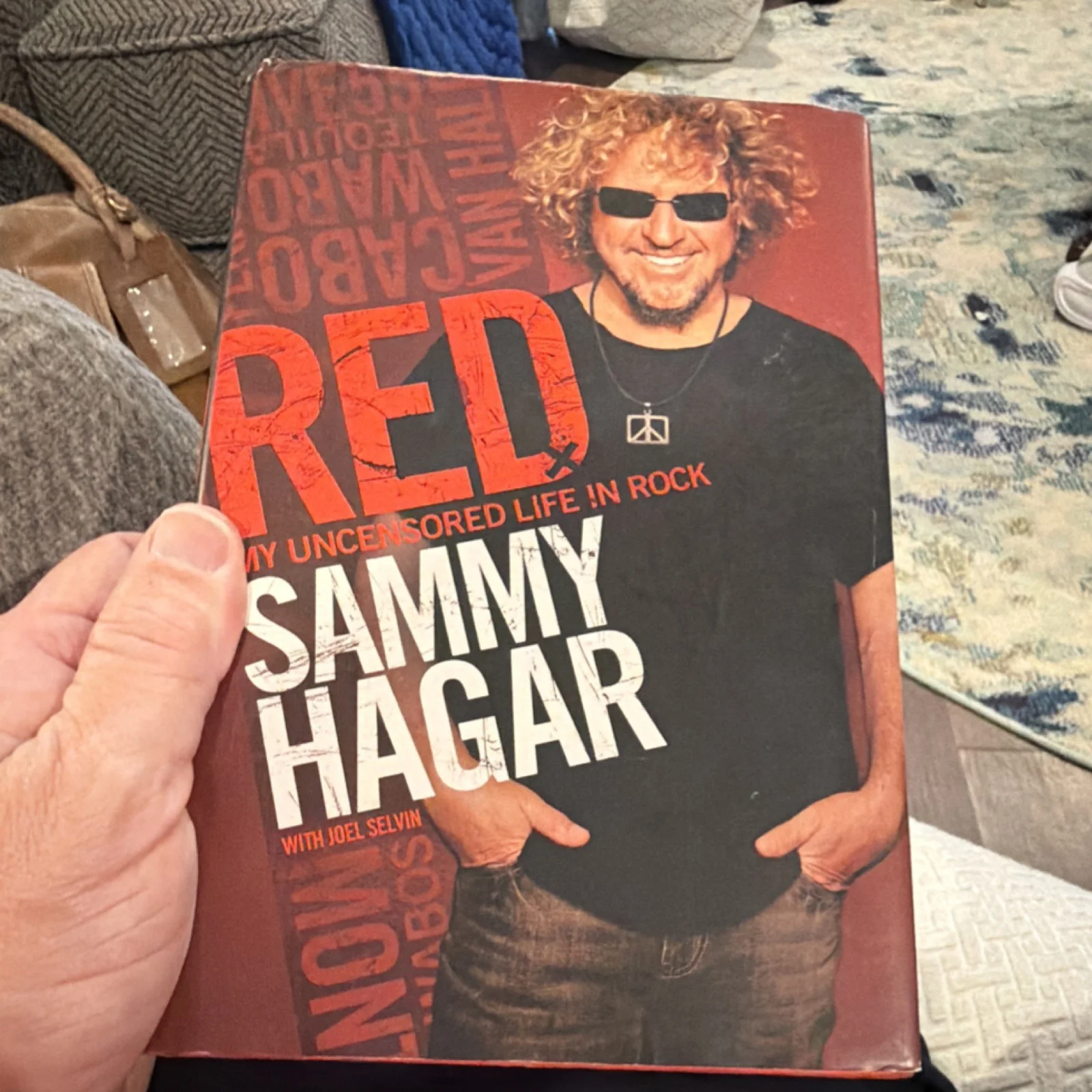 Sammy Hagar Autographed Book "RED: My Uncensored Life in Rock" Original, изображение 3