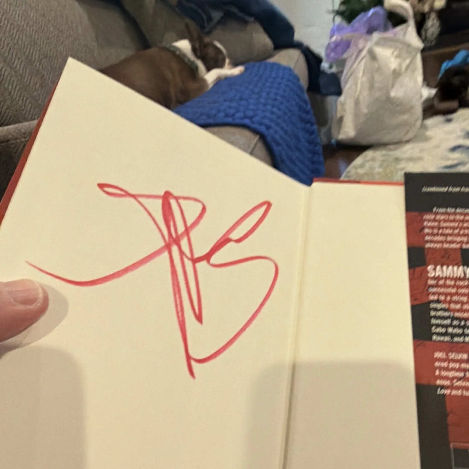 Sammy Hagar Autographed Book "RED: My Uncensored Life in Rock" Original, изображение 4