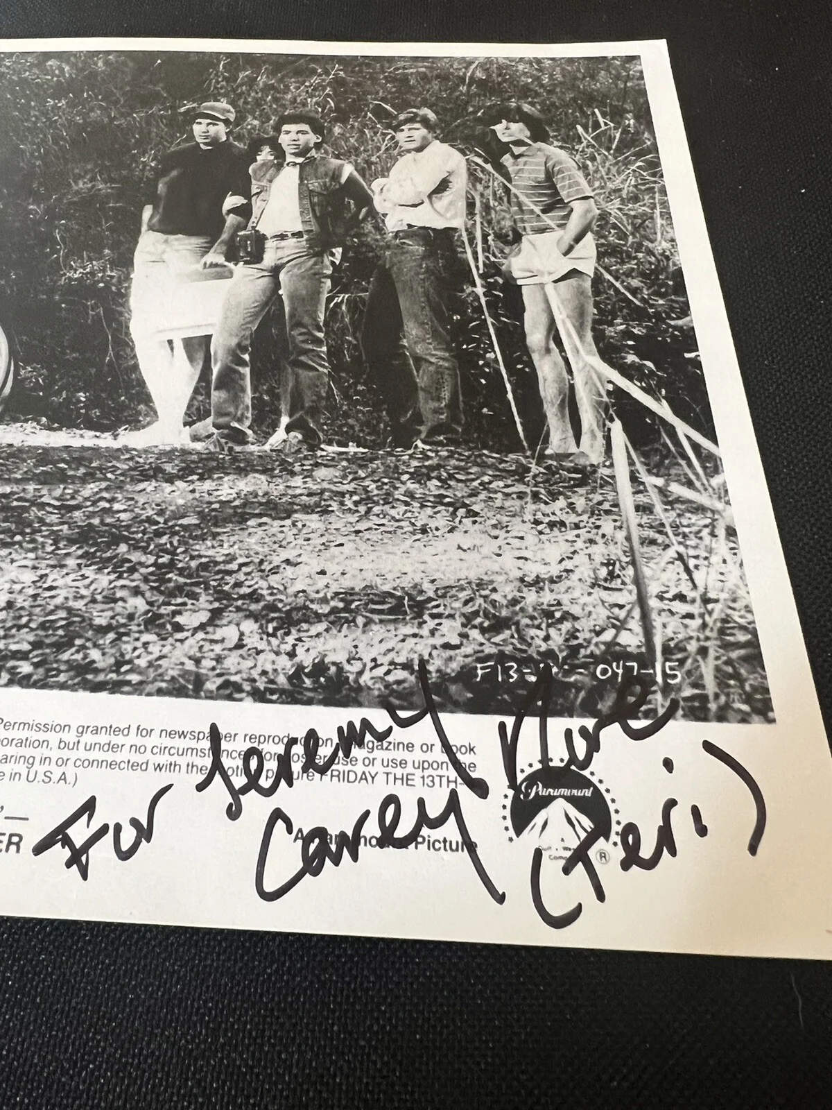 CAREY + CAMILLA MORE Signed 8x10 Photo FRIDAY THE 13TH, image 5