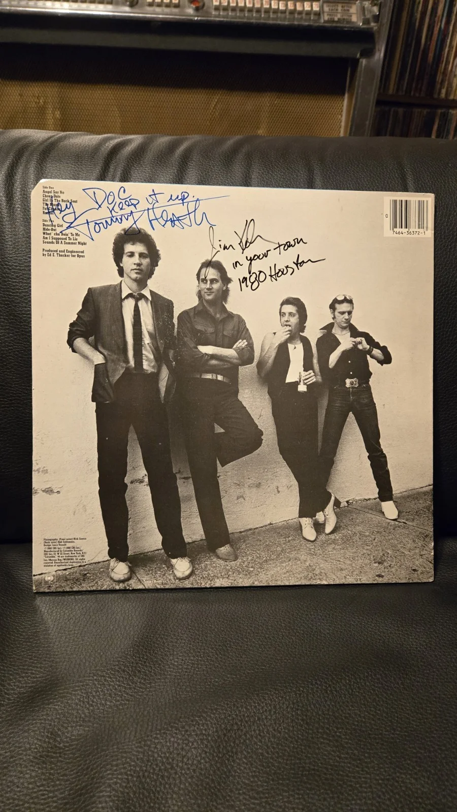 Tommy Tutone Self Title Vinyl LP SIGNED, image 2