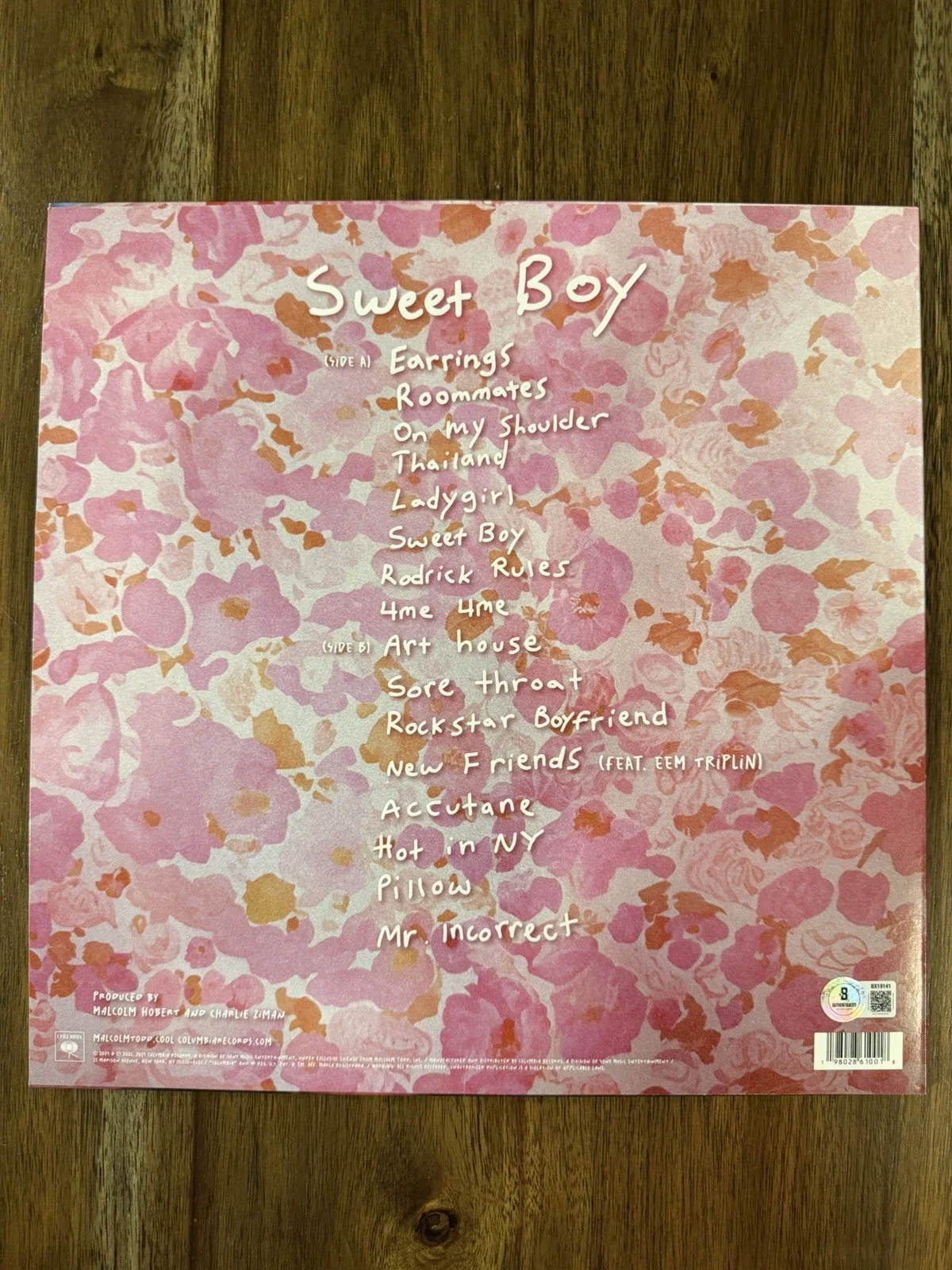 ‘Malcolm Todd’ Signed Vinyl Album ‘Sweet Boy’ Beckett Certified, image 2