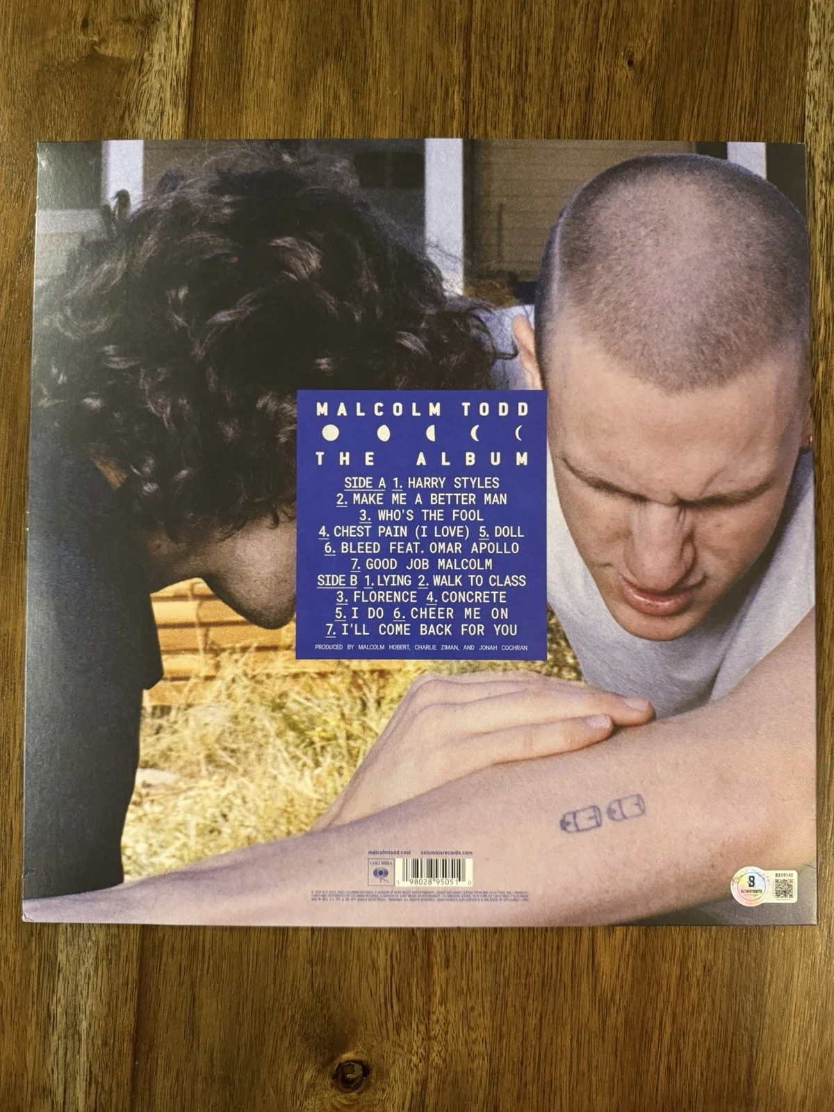 ‘Malcolm Todd’ Signed Vinyl Album ‘Self Titled’ Beckett Certified, изображение 3