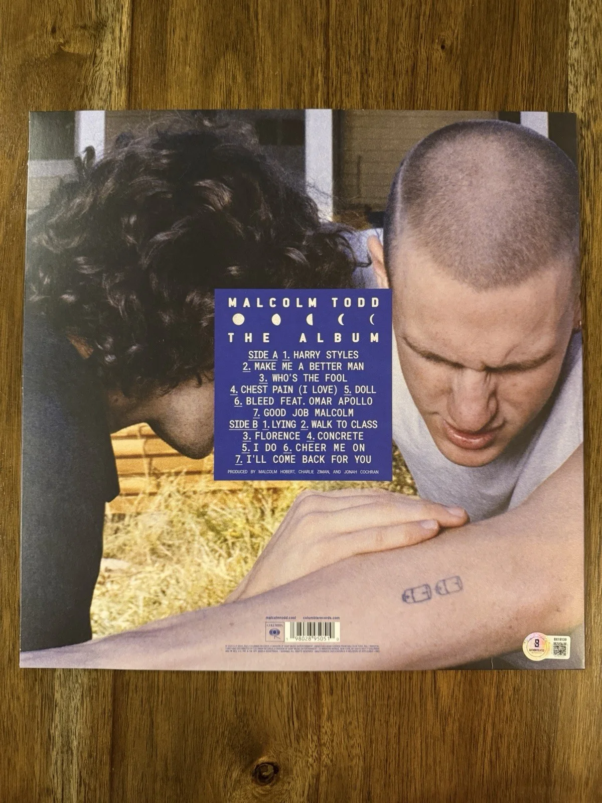 ‘Malcolm Todd’ Signed Vinyl Album ‘Self Titled’ Beckett Certified, image 3