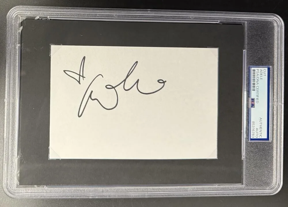 Adele — Adele Adkins Signed Autograph PSA/DNA Slabbed Encapsulated Card - 19 21 25 COA