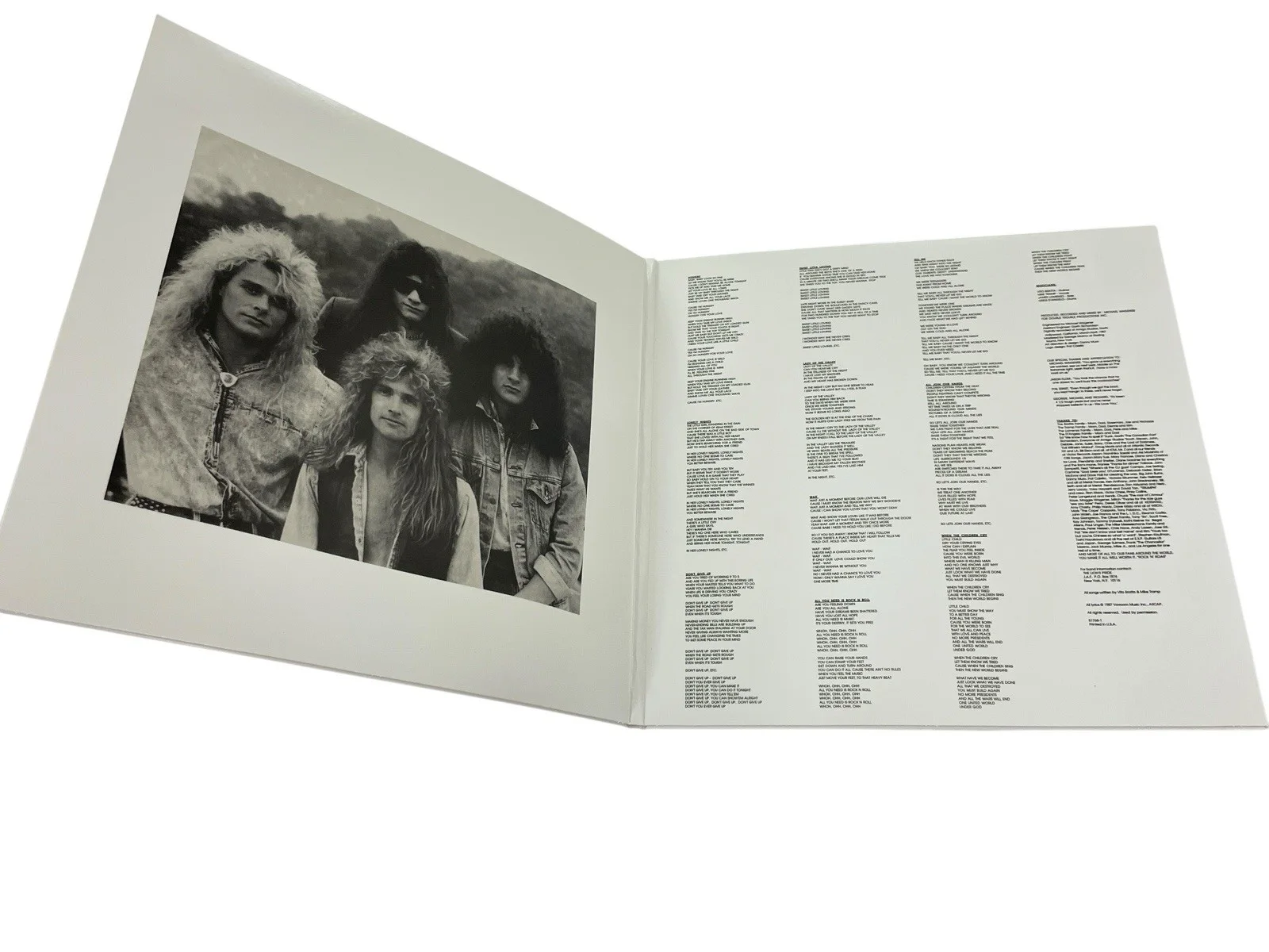 White Lion Autographed Pride Aqua Colored Limited Edition Vinyl Album Mike Tramp, image 4