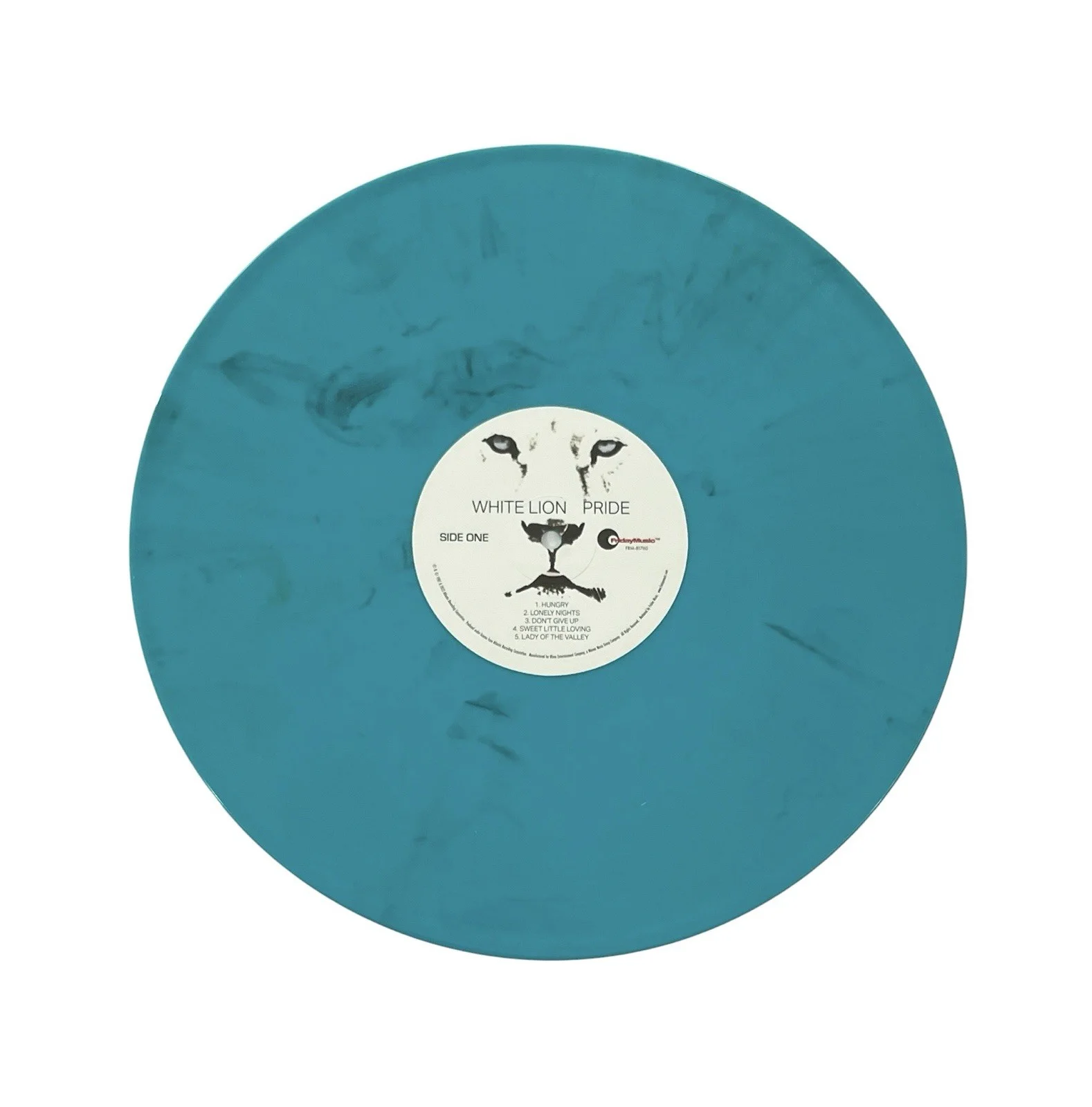 White Lion Autographed Pride Aqua Colored Limited Edition Vinyl Album Mike Tramp, image 5