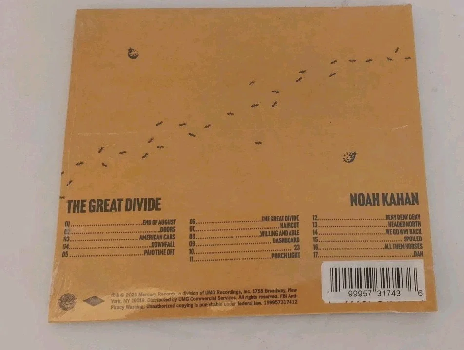 Noah Kahan SIGNED Sealed CD The Great Divide Autographed NEW, изображение 2