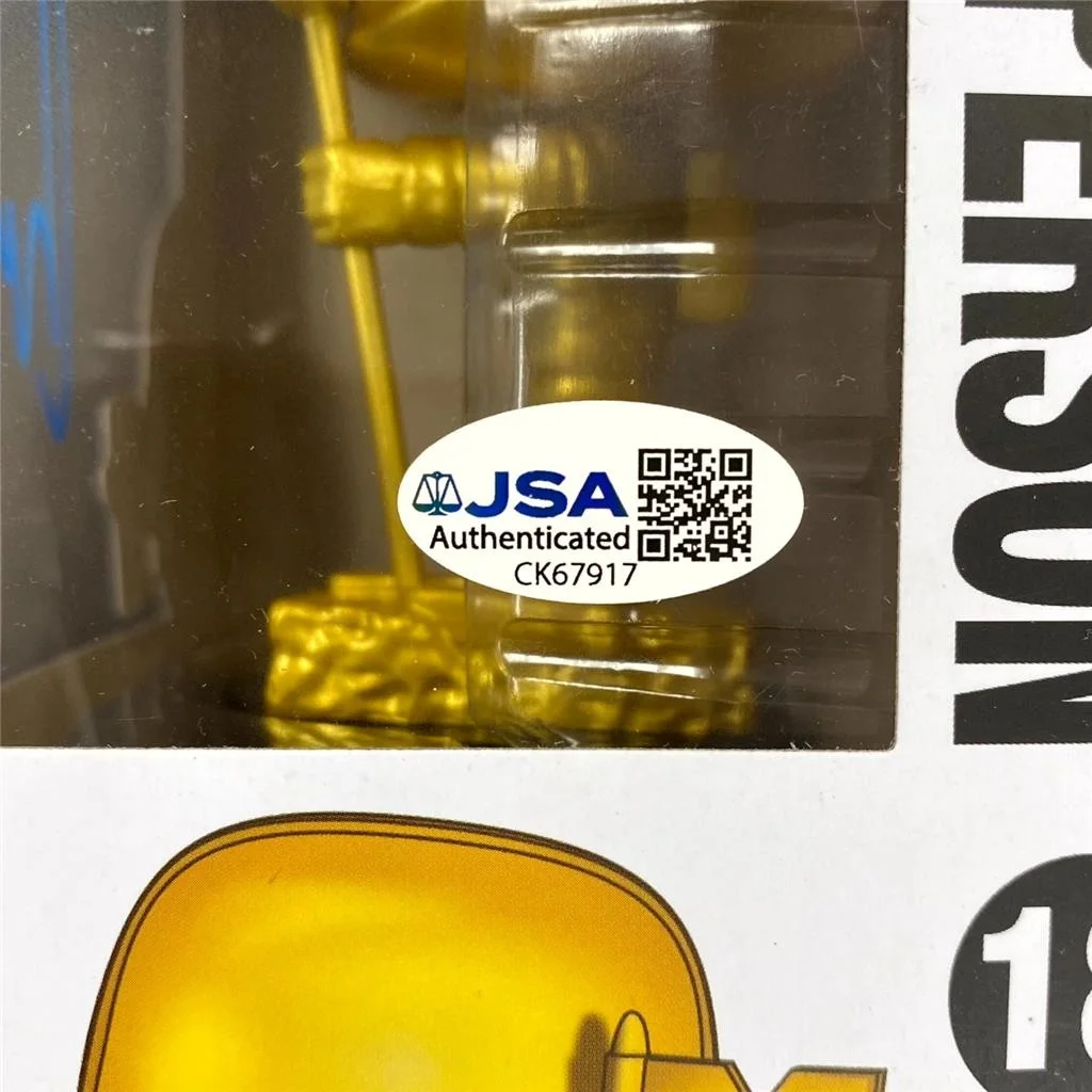 Beck Hansen signed MTV Moon Man Gold Funko Pop! 18 autograph ~ JSA, image 3