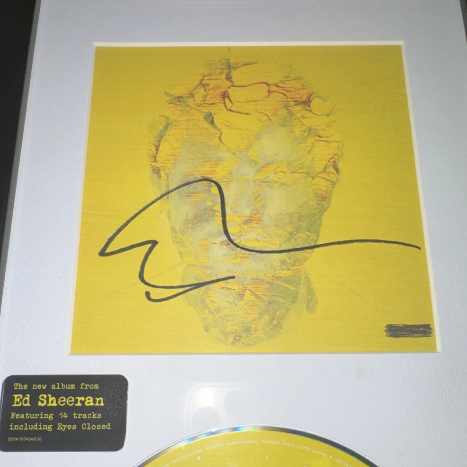 Ed Sheeran Signed Original CD & Booklet Subtract Music Featuring Eyes Closed, image 2