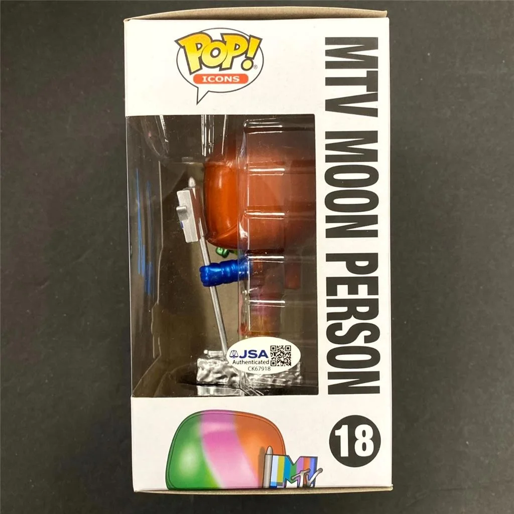 Beck Hansen signed MTV Moon Man Funko Pop! 18 autograph Loser ~ JSA, изображение 2