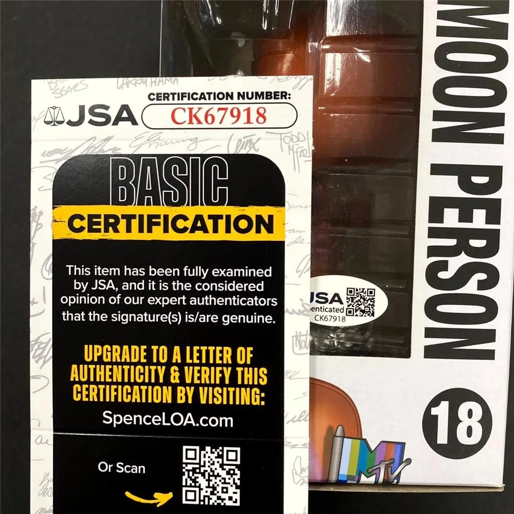 Beck Hansen signed MTV Moon Man Funko Pop! 18 autograph Loser ~ JSA, изображение 5