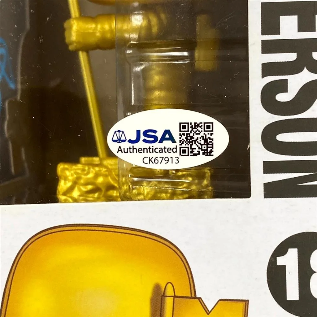 Matt Pinfield signed MTV Moon Man Gold Funko Pop! 18 autograph ~ JSA, image 4