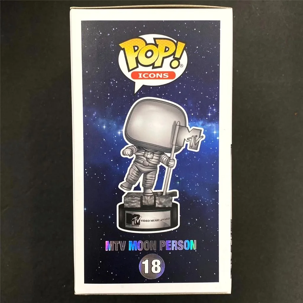 Matt Pinfield signed MTV Moon Man Silver Funko Pop! 18 autograph ~ JSA, изображение 3