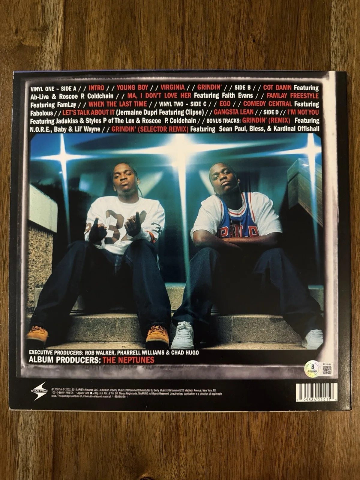 ‘Clipse’ Signed Vinyl Album ‘Lord Willin’ Pusha T & Malice Beckett, изображение 2