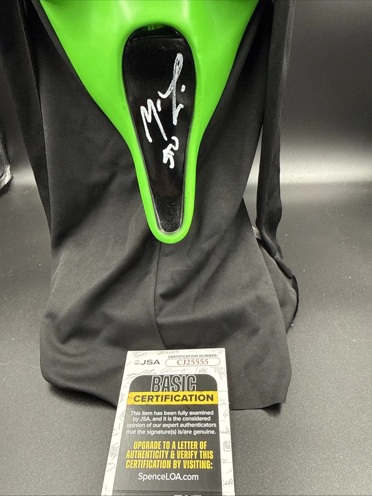 Matthew Lillard — Matthew Lillard Signed Ghostface Fun World Fluorescent Mask Scream JSA COA STAB, image 2