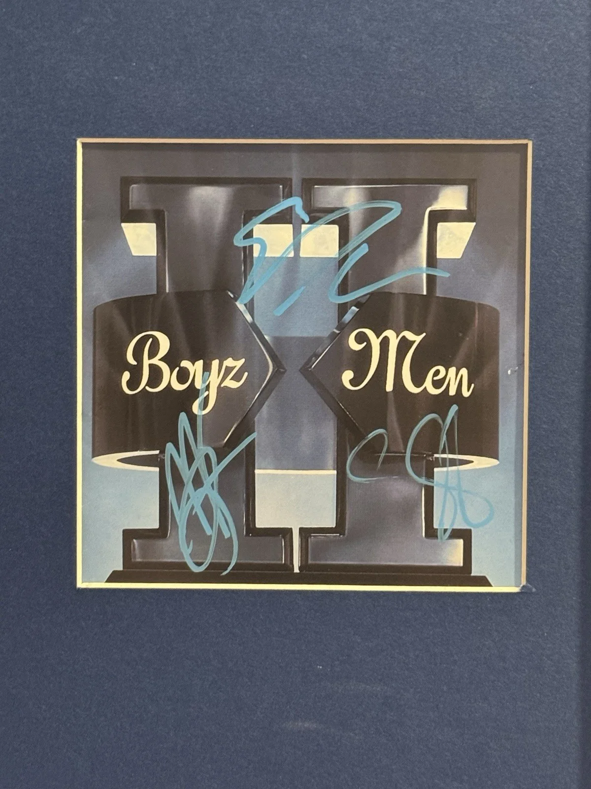 Boyz II Men Signed Autographed CD Cover Framed 12x18 JSA COA All 3, image 2