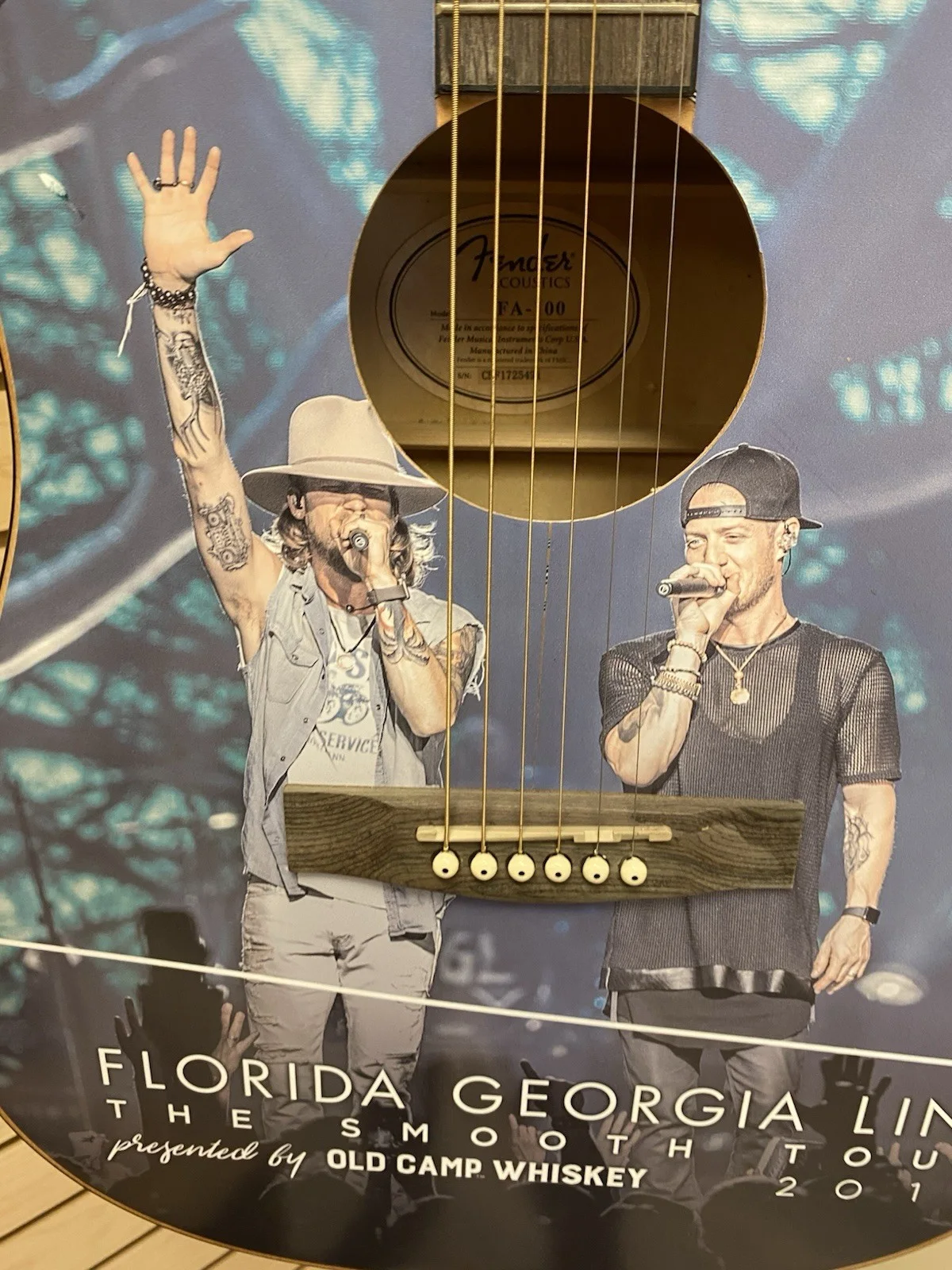 Georgia Florida Line Signed Fender Guitar FA-100 Acoustic, image 5