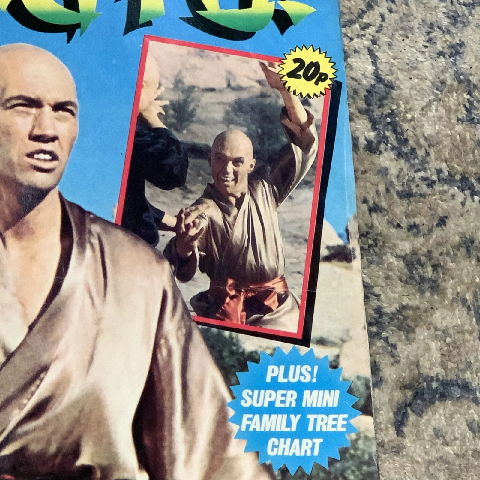 Vintage 1970s Kung Fu Karate Martial Arts Original Poster David Carradine, image 4