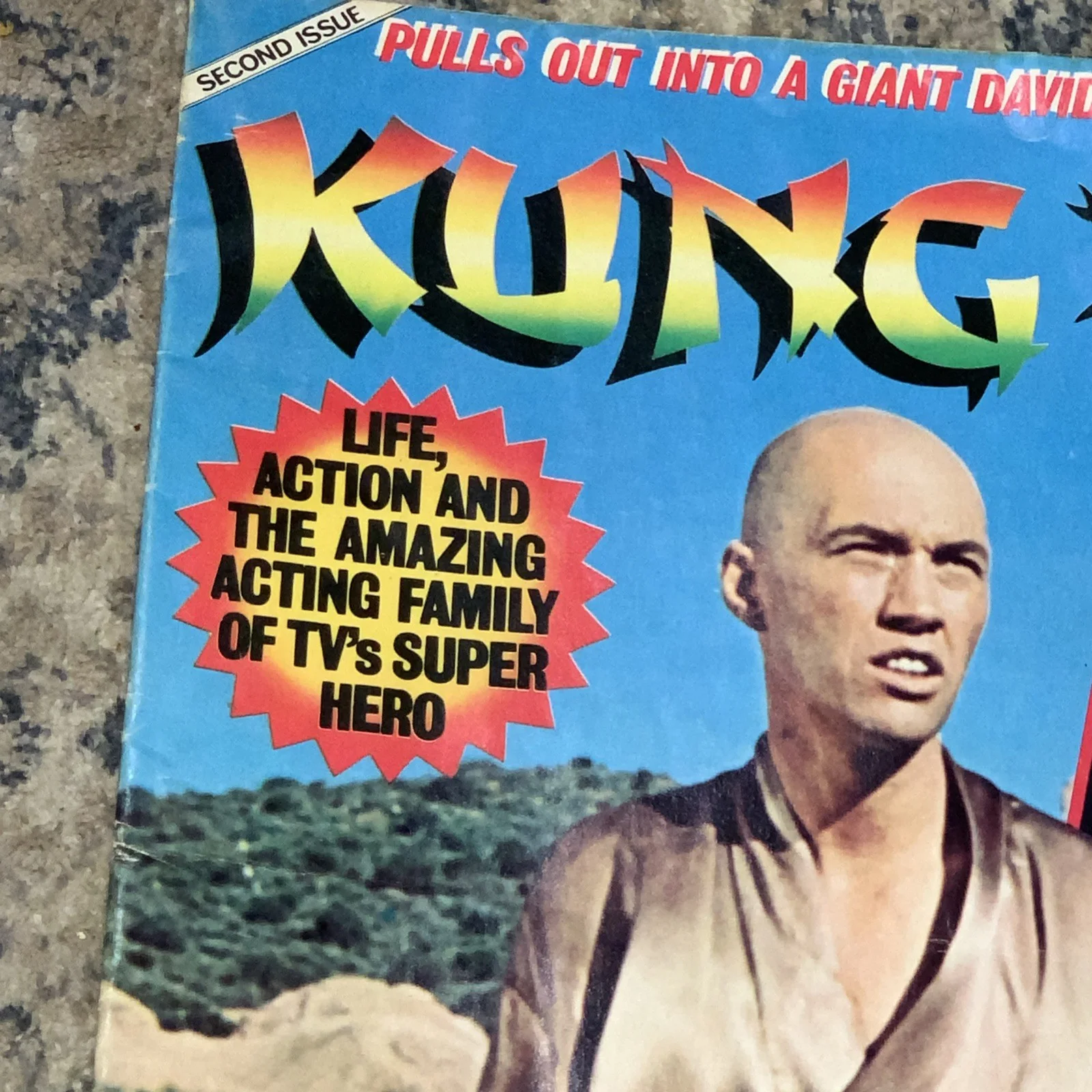 Vintage 1970s Kung Fu Karate Martial Arts Original Poster David Carradine, image 5
