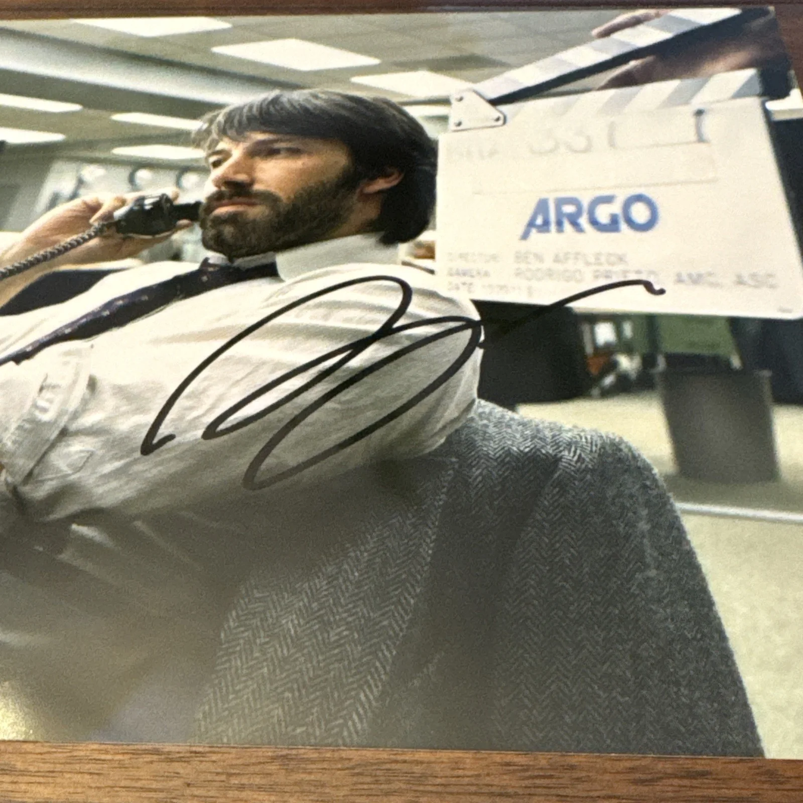 BEN AFFLECK — BEN AFFLECK SIGNED " ARGO " 8x10 PHOTO AUTOGRAPHED w/COA Matching Holograms, изображение 4