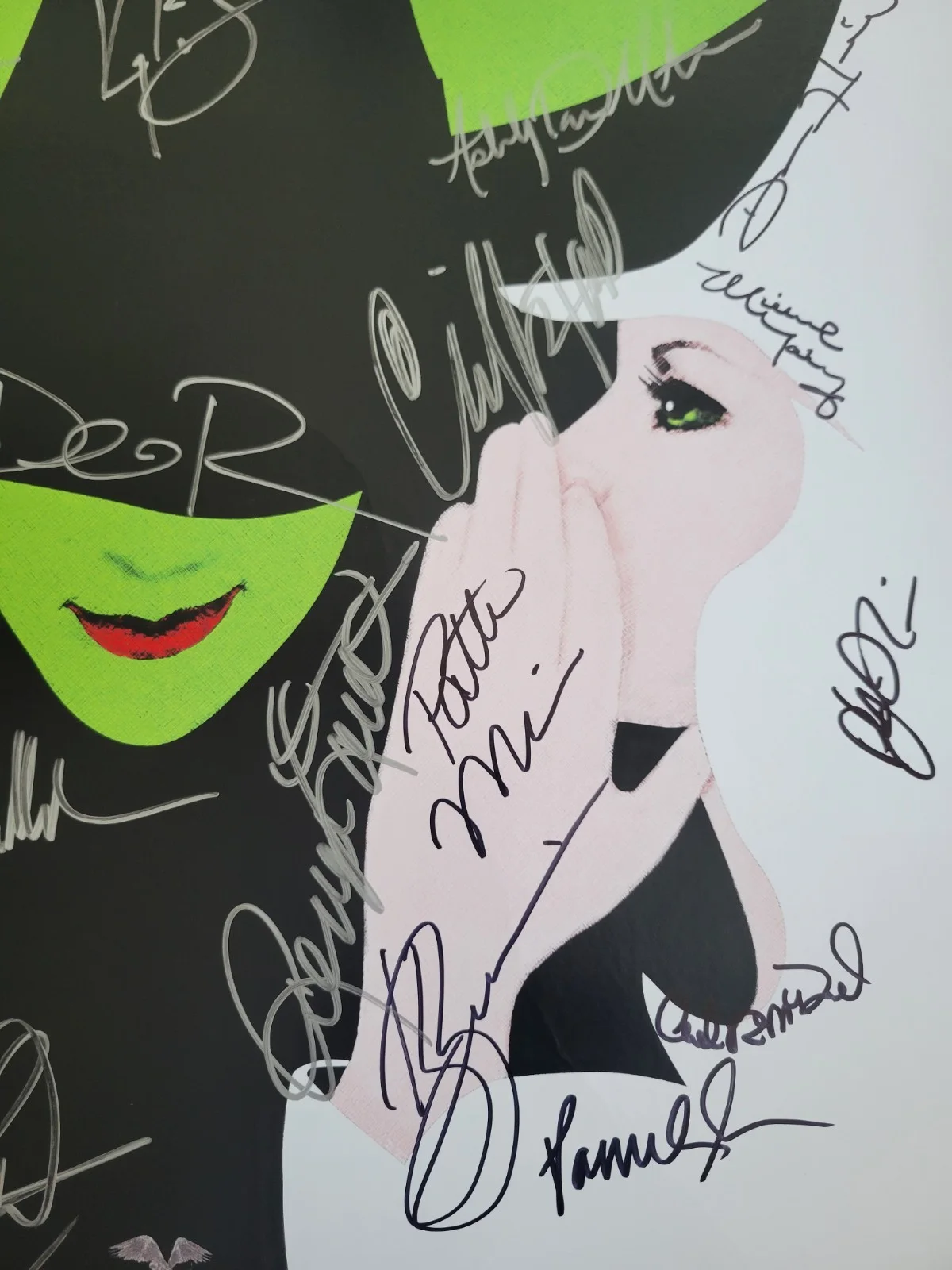 Many Signatures — Wicked The Musical OFFICIAL BROADWAY POSTER Autographed Signed Rare, изображение 5
