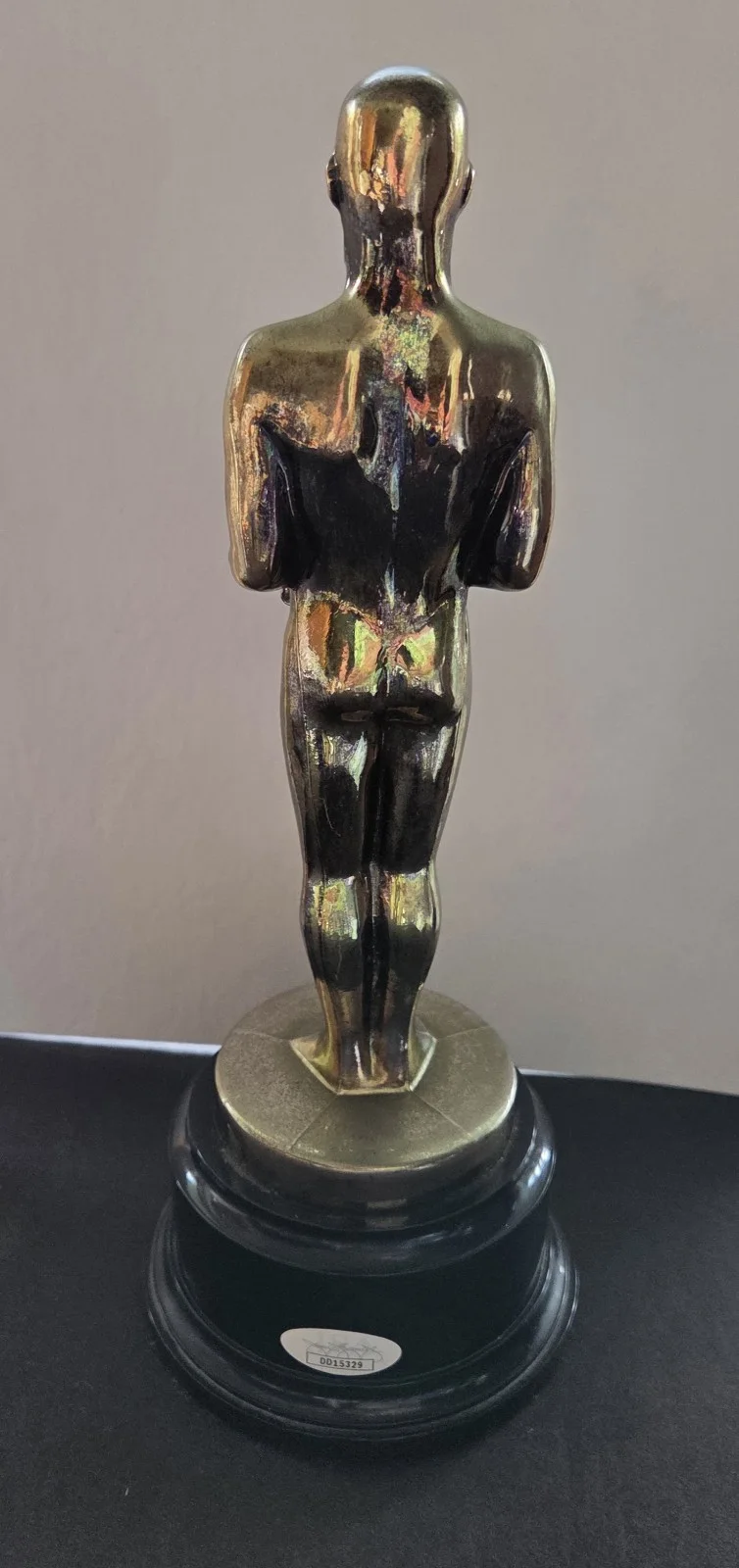 Angie Dickinson — Angie Dickinson signed Hollywood Star Oscar Like 10" Trophy Award Statue Jsa/Coa, image 2