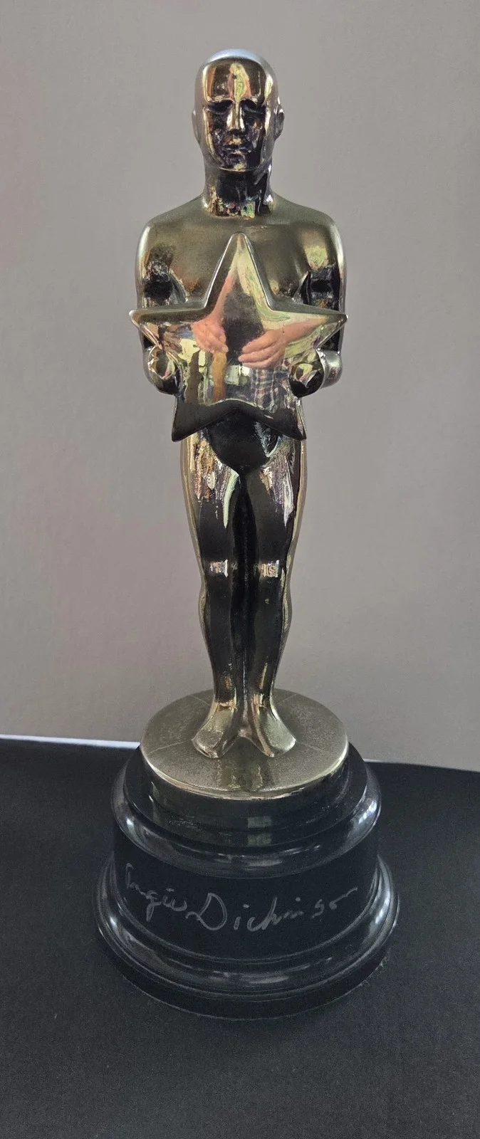 Angie Dickinson — Angie Dickinson signed Hollywood Star Oscar Like 10" Trophy Award Statue Jsa/Coa, image 5