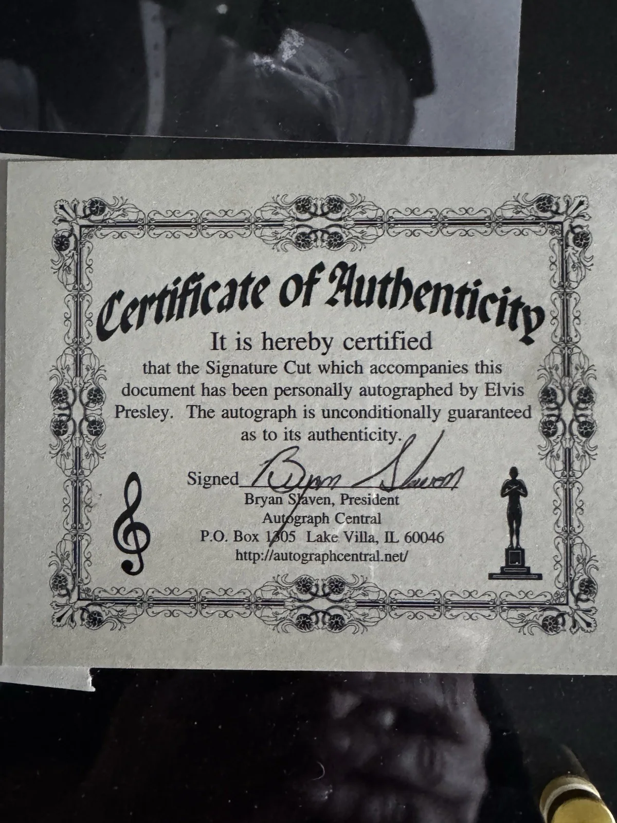 Elvis Presley Authenticated Autograph Signature with COA, image 3