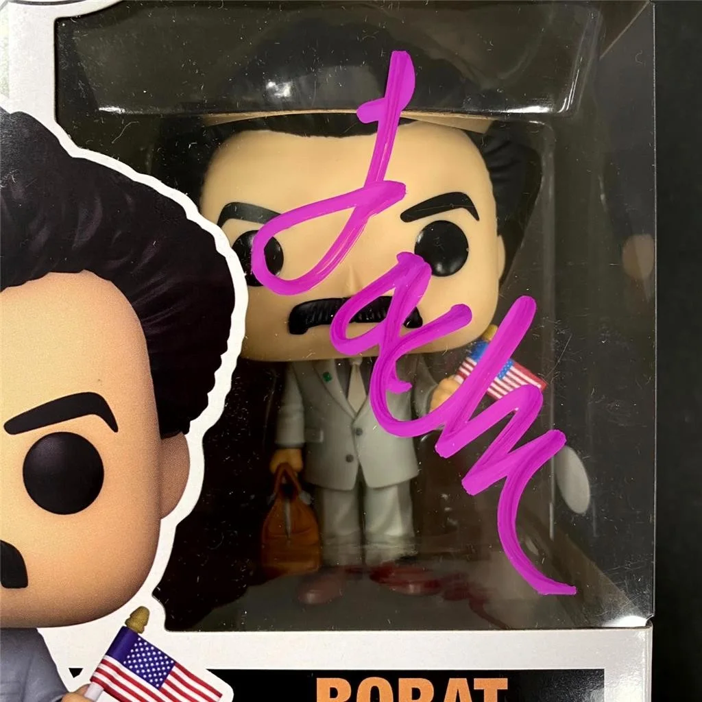 Sacha Baron Cohen signed Borat Funko Pop! #1269 autograph ~ JSA, image 2