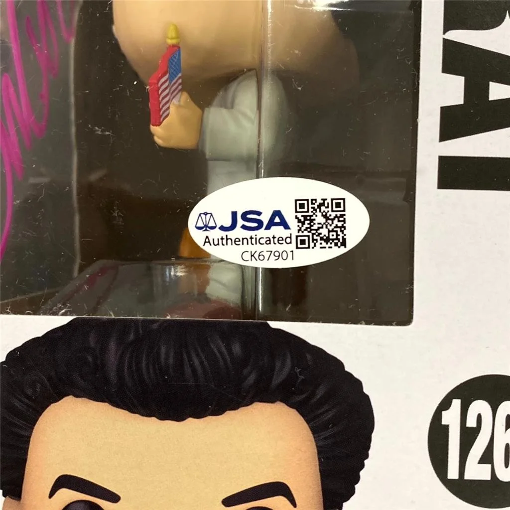 Sacha Baron Cohen signed Borat Funko Pop! #1269 autograph ~ JSA, image 4