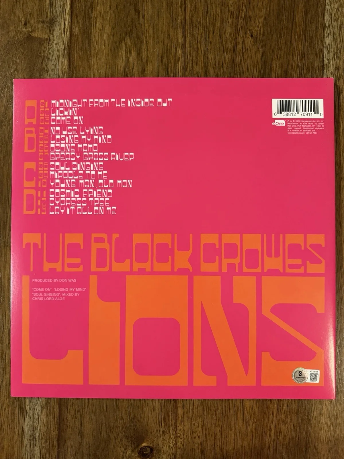 ‘The Black Crowes’ Signed Vinyl Album ‘Lions’ Rich & Steve Beckett, изображение 2