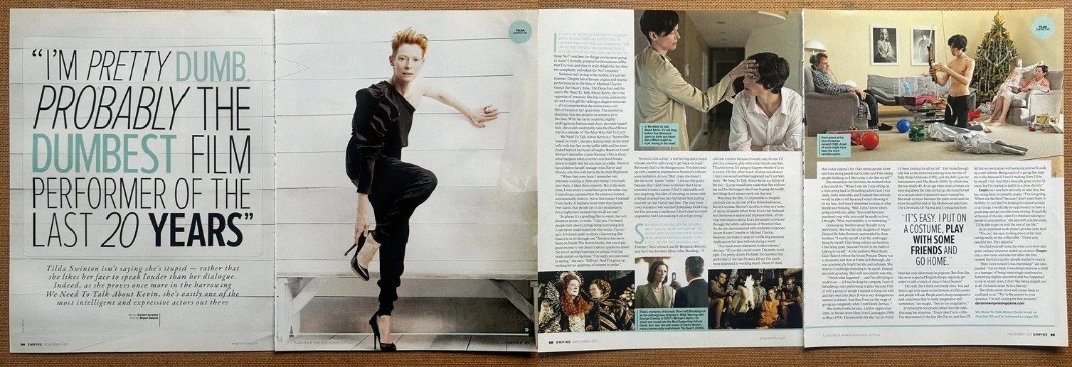 TILDA SWINTON - 2011 Full page UK magazine poster, изображение 2