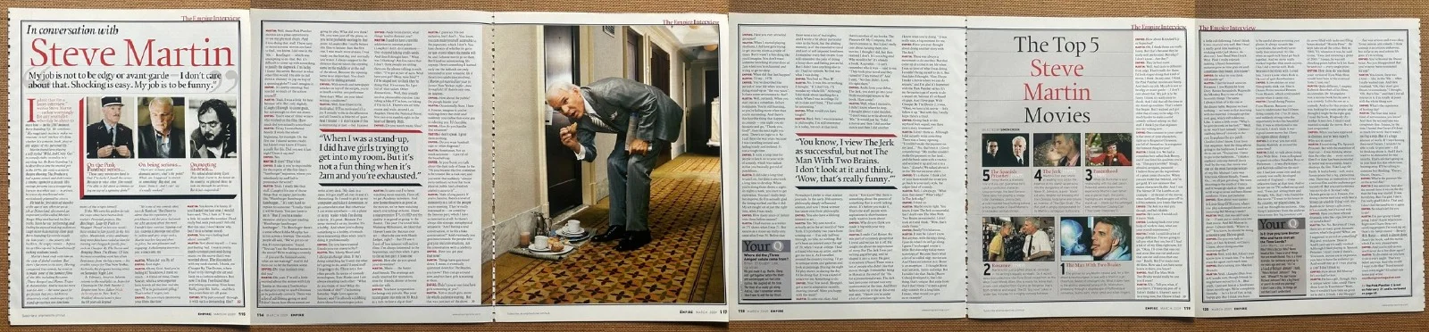 STEVE MARTIN - 2009 full page UK magazine poster, image 2