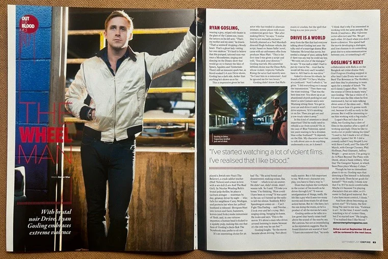 RYAN GOSLING - 2011 Full page UK magazine poster, image 2