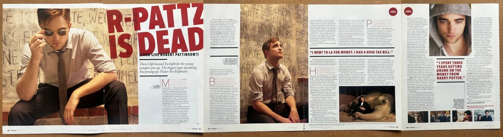 ROBERT PATTINSON - 2011 Full page UK magazine poster, image 2