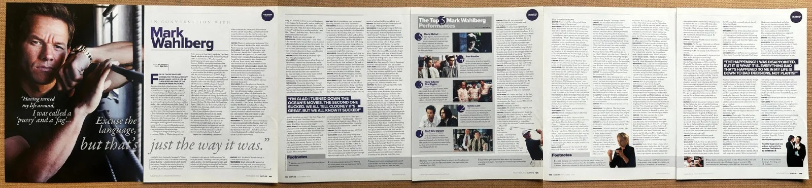 MARK WAHLBERG - 2010 full page UK magazine poster, изображение 2