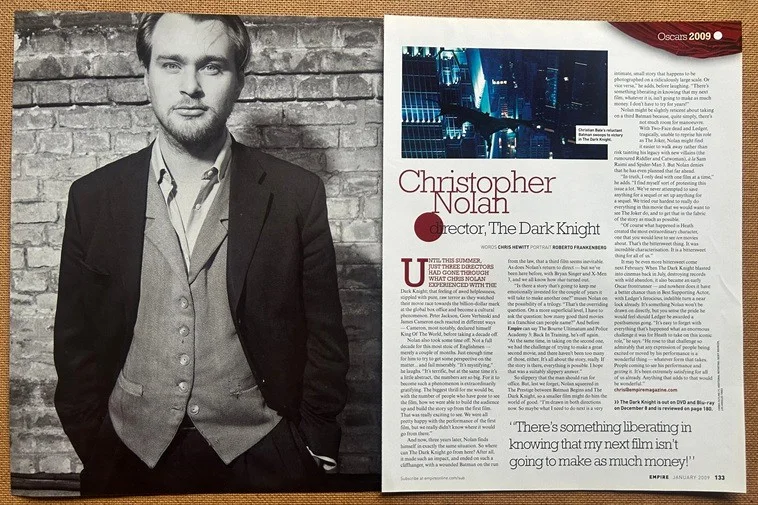 CHRISTOPHER NOLAN - 2009 Full page UK magazine poster, image 2