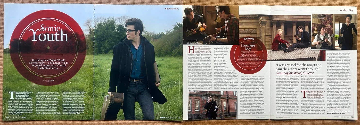 AARON TAYLOR JOHNSON - 2009 Full page UK magazine poster, image 2