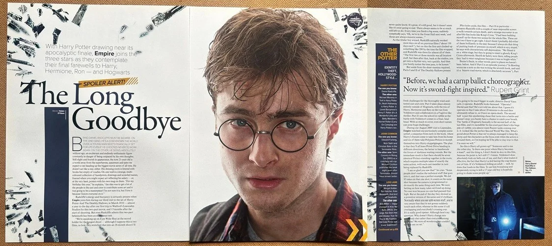 DANIEL RADCLIFFE as HARRY POTTER - 2010 Full page UK magazine poster, image 2