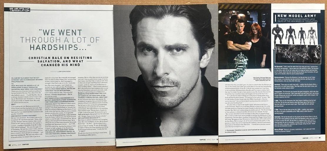 CHRISTIAN BALE - 2009 full page UK magazine poster, image 2