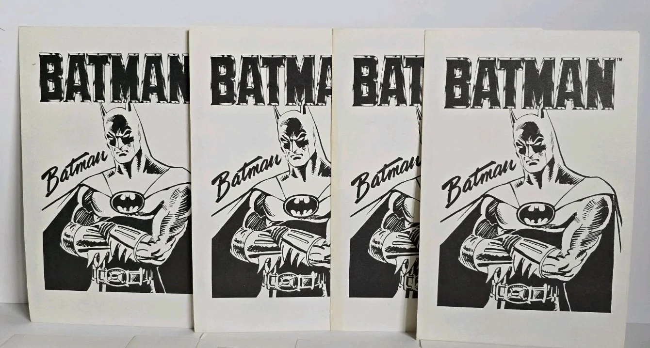 10 BATMAN 1989 5.5 X 8 ³/⁴" PROMO Flyer Johnny's Toy Store Promotional Signing, изображение 2