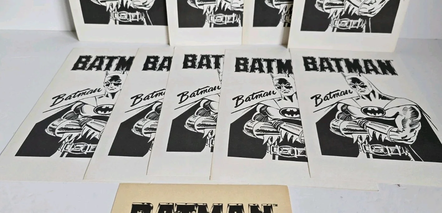 10 BATMAN 1989 5.5 X 8 ³/⁴" PROMO Flyer Johnny's Toy Store Promotional Signing, изображение 3