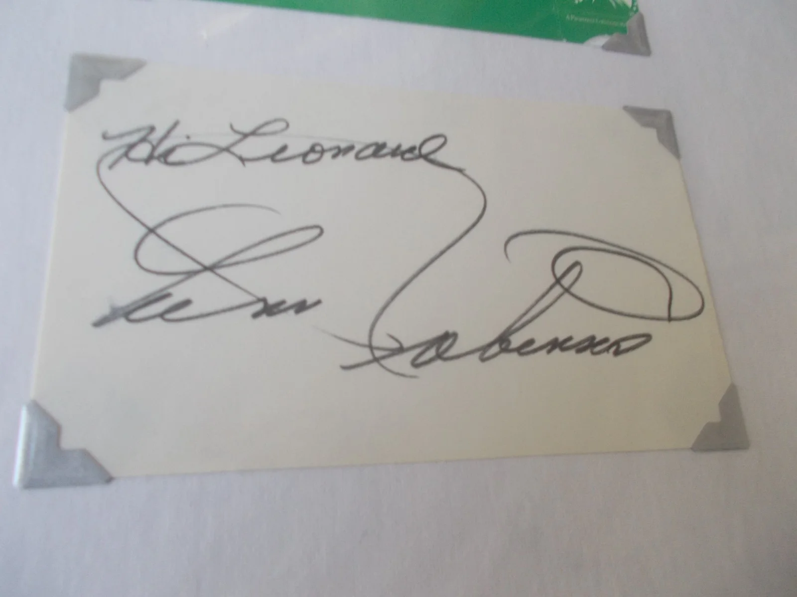 ANN ROBINSON — ANN ROBINSON SIGNED INDEX CARD MOUNTED WITH WAR OF THE WORLDS VHS BOX IMAGE VGT, image 4