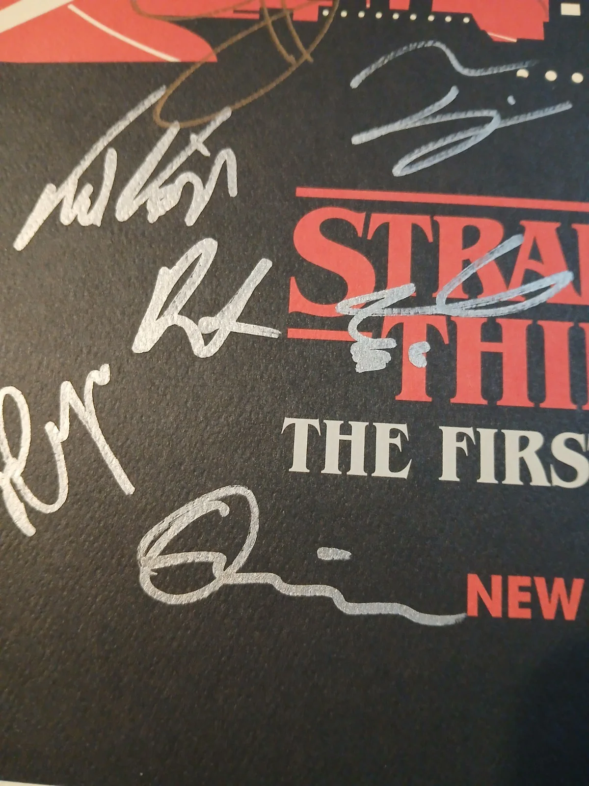 13 Cast Members — Stranger Things The First Shadow Cast signed 11x17 Poster with 13 signatures, image 5