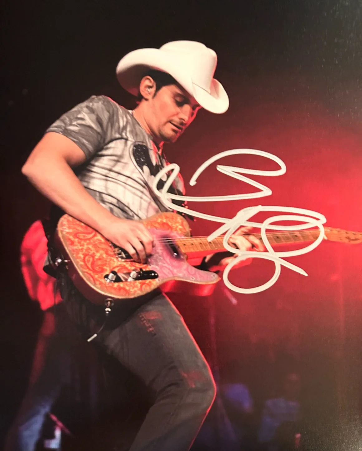 Brad Paisley Signed Original 8x10 inch Photo: Authentic Autograph GENUINE w/COA, изображение 3