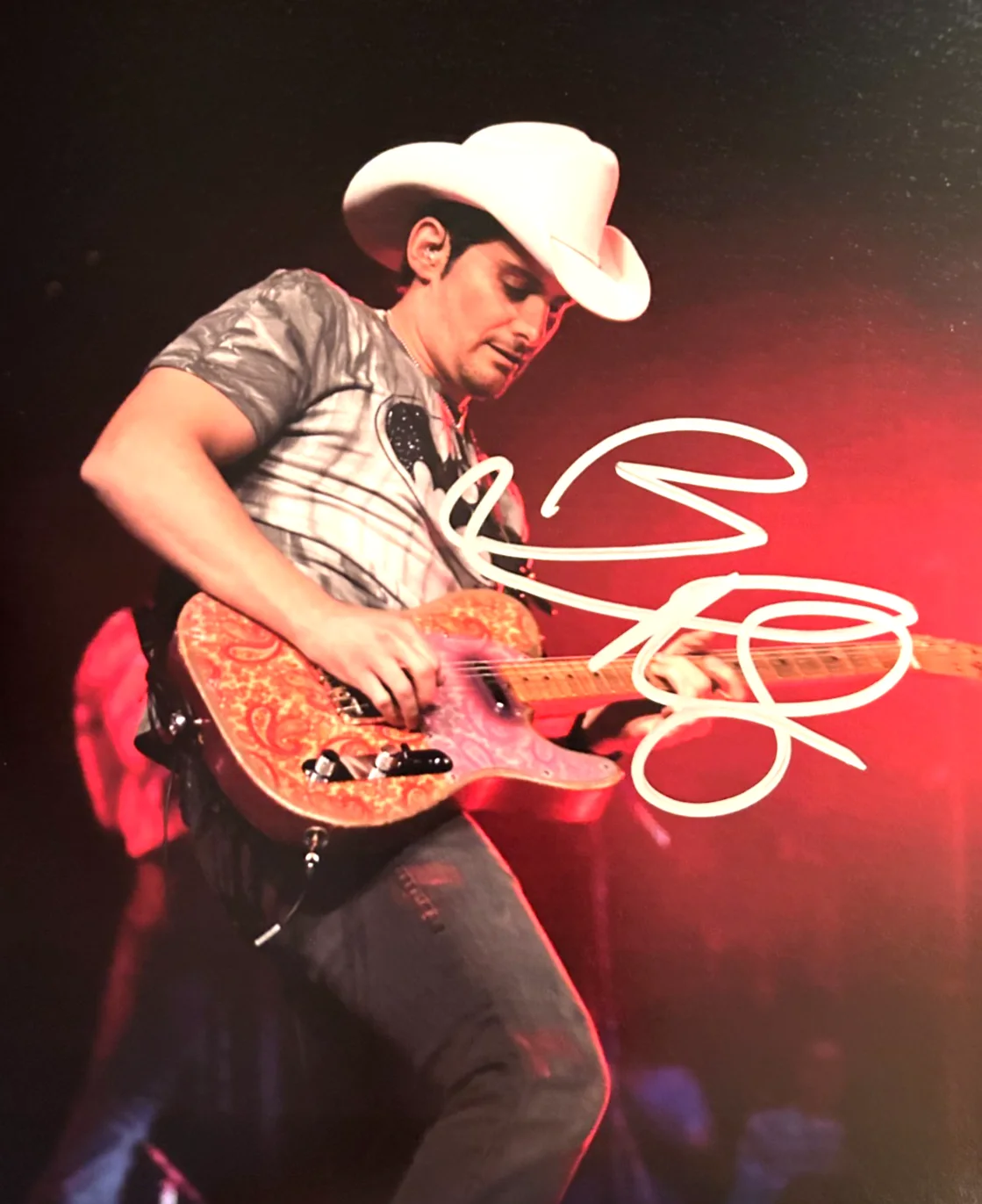Brad Paisley Signed Original 8x10 inch Photo: Authentic Autograph GENUINE w/COA, изображение 5