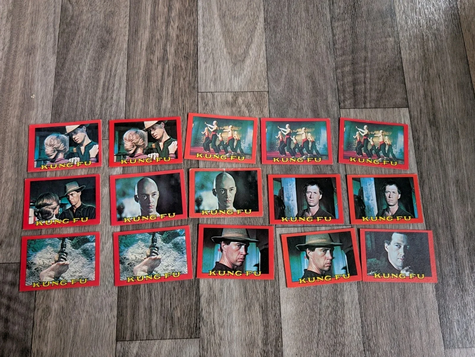 Bundle of Original UK 1970's KUNG-FU Cards (79 in Total- Incomplete +Duplicates), image 2